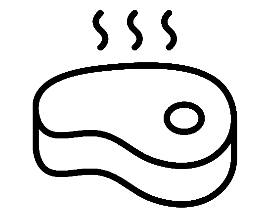 desenho de carne